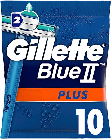 Gillette Blue2 Plus Kullan At Erkek Tıraş Bıçağı 10'lu - Diş Beyazlatıcı Köpük Hediye
