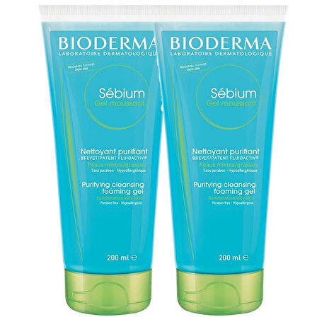 Bioderma Sebium Foaming Gel 2x200 ml
