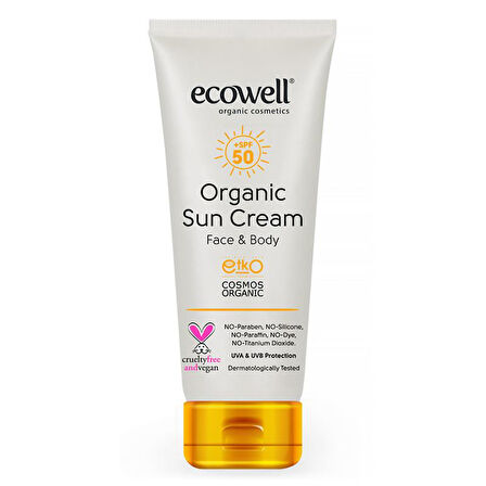 Ecowell Organik Güneş Kremi Spf 50 110 gr