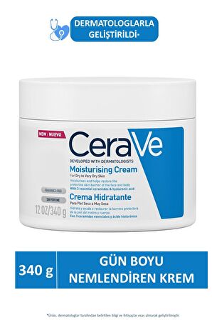 CeraVe Nemlendici Krem Kuru Ciltler Yüz Vücut İçin 340gr