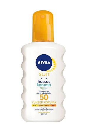 Nivea Koruyucu Güneş Spreyi Spf 50 Hassas Ciltler İçin 200 Ml