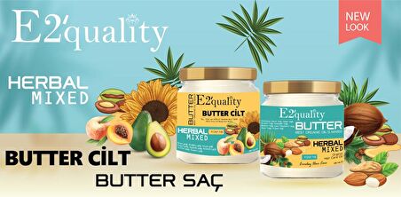 E2'quality Butter Saç Bakım Yağı ve Cilt Bakım Yağı 2li Paket