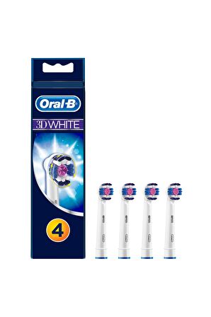 Oral-B 3D White Elektrikli Diş Fırçası Yedek Başlığı 4'lü