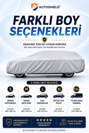 Ultimate Serisi Chevrolet Aveo Sedan Uyumlu Oto Branda Araç Örtüsü 4 Mevsim Toz Güneş Yağmur Dolu Koruma Nefes Alan Kumaş Tam Uyumlu Branda