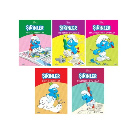 Şirinler Oyunlar Serisi 5 Kitap - Peyo