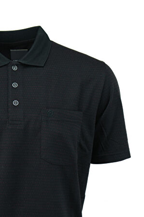Oppland Erkek Polo Yaka Cepli Kısa Kollu Tam Kalıp Normal Kesim Pamuklu Kumaş T-Shirt