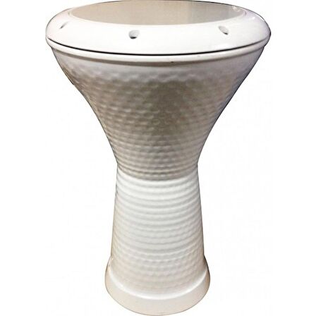 MASTERWORK ÇÖMLEK DARBUKA DÜZ BEYAZ MODEL