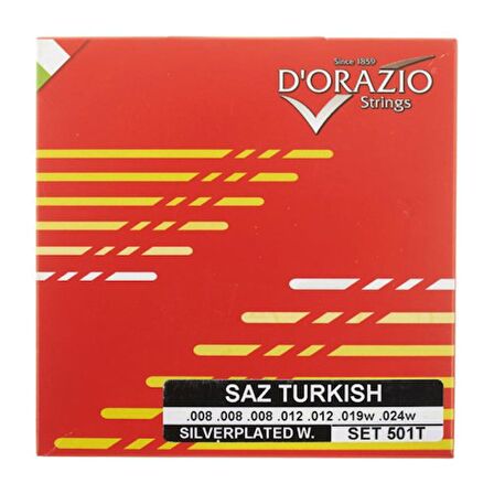 DORAZİO 501T PROFESYONEL UZUN SAP SAZ TELİ 0.20