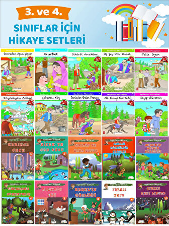3.ve 4.Sınıflar İçin Hikaye Setleri (20 Kitap)