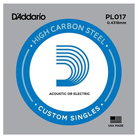 DADDARİO PL017 ELEKTRO VE AKUSTİK GİTAR TEK TEL