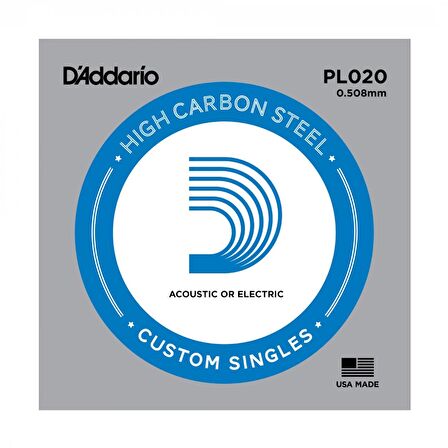 DADDARİO PL020 ELEKTRO VE AKUSTİK GİTAR TEK TEL