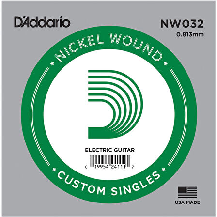 DADDARİO NW032 .032 ELEKTRO VE AKUSTİK GİTAR TEK TEL