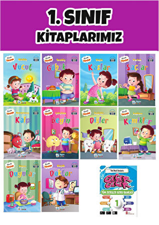 1.Sınıf 2.Dönem Yeni Nesil Sorularla Gıcır Gıcır Soru Bankası + 10 lu Okuma Hikaye Seti