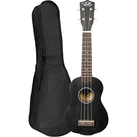 PUKA UK-21BK SOPRANO UKULELE SİYAH KILIF HEDİYE