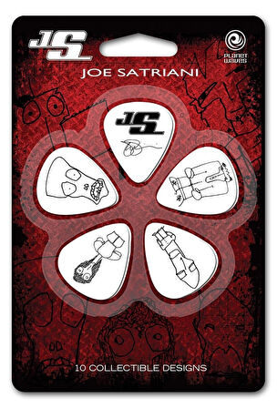 Daddario Joe 1CWH4-10JS Satriani Gitar Penası Guitar Picks 1CWH4-10JS Beyaz Medium 0.70mm. 10 Adet