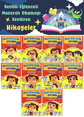 1.Sınıf Renkli Eğlenceli Maceralı Okumayı Sevdiren Hikaye Seti 10