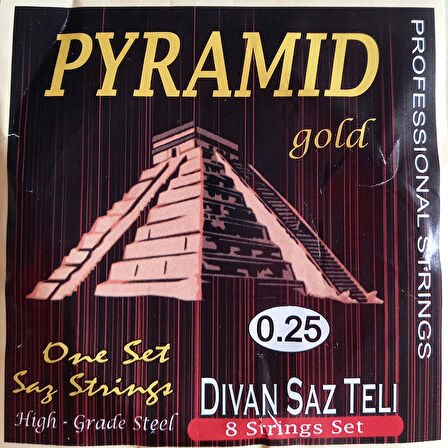 GOLD GD25P PYRAMİD 025 DİVAN SAZ TELİ  TAKIM TEL