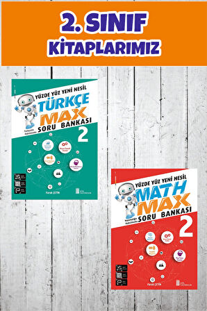 2.Sınıf Yüzde Yüz Yeni Nesil Türkçe Max + Math Max Soru Bankası