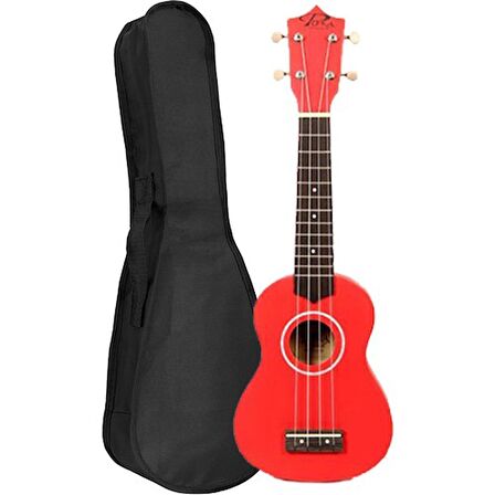 PUKA UK-21RD SOPRANO UKULELE KIRMIZI KILIF HEDİYE