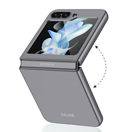 Smcase Samsung Galaxy Z Flip 5 Kılıf Kıpta Renkli Sert Pc Kapak