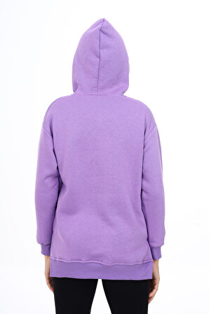 Kız Çocuk Kapüşonlu Sweatshirt Hoodie  7-13 Yaş Lx290