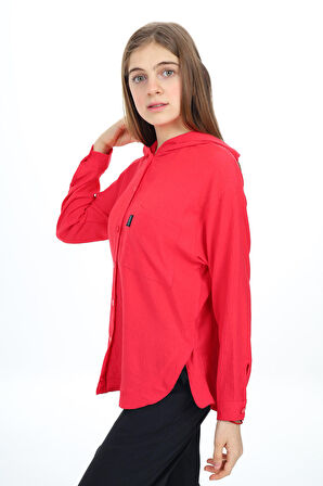 Kız Çocuk Kapüşonlu Gömlekli Takım 8-14 Yaş Lx309