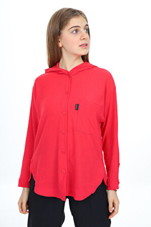 Kız Çocuk Kapüşonlu Gömlekli Takım 8-14 Yaş Lx309