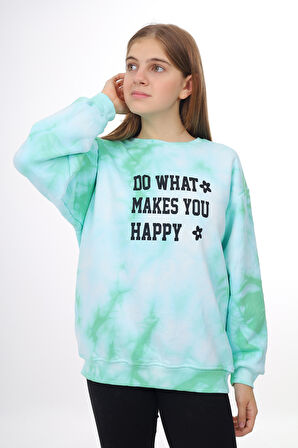 Kız Çocuk Batik Desenli Sweatshirt  Px69.3