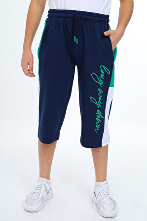 Erkek Çocuk Garni Detaylı Kapri Alt 12204