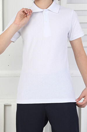 2'li T-Shirt Kız Çocuk %100 Pamuk Okul Tarz 5-13 Yaş 12278