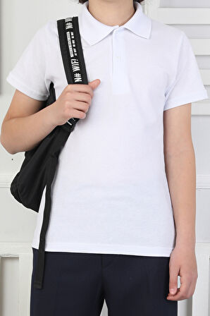 2'li T-Shirt Kız Çocuk %100 Pamuk Okul Tarz 5-13 Yaş 12278