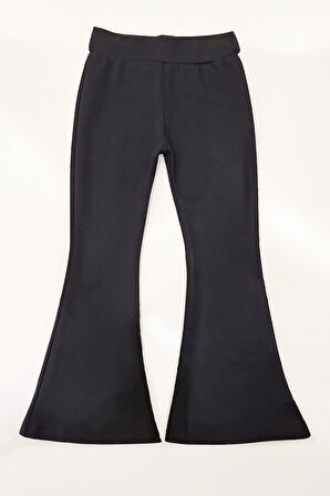 Kız Çocuk İspanyol Paça - Bel Tutuşlu Tayt 5-15 Yaş 12316