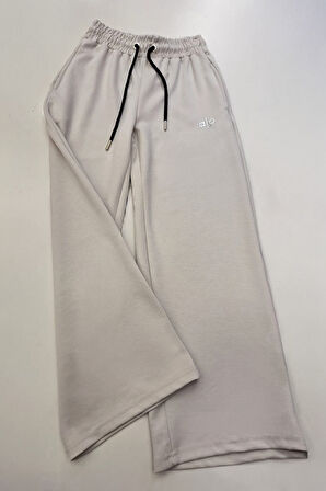 Kız Çocuk Doble Face Kumaş Geniş Paça Eşofman Alt 10-15 Yaş 12318