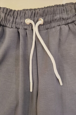 Kız Çocuk Doble Face Kumaş Geniş Paça Eşofman Alt 10-15 Yaş 12318