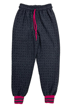 Kız Çocuk Papatya Nakışlı Ribana Detaylı 3 İplik Alt- Üst Takım 12322