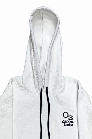 Erkek Çocuk 3 İplik Desenli Kapüşonlu Kanguru Cepli Sweatshirt 12332