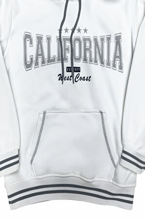 Erkek Çocuk 3 İplik Kapüşonlu ve Kanguru Cepli Sweatshirt 12336