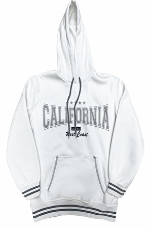 Kız Çocuk 3 İplik Kapüşonlu Kanguru Cepli Sweatshirt 12337