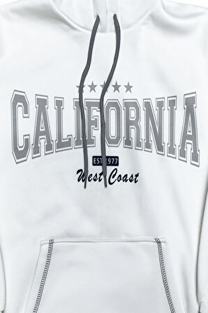 Kız Çocuk 3 İplik Kapüşonlu Kanguru Cepli Sweatshirt 12337