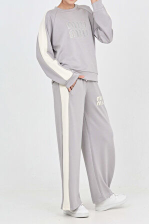 Kız Çocuk Oysho Kumaş Şerit Garni Detaylı Alt-Üst Takım 12302