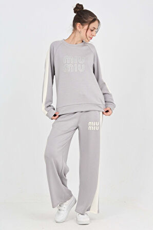 Kız Çocuk Oysho Kumaş Şerit Garni Detaylı Alt-Üst Takım 12302