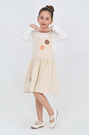 Kız Çocuk 2'li Elbise (Elbise+Badi Bluz) 12342