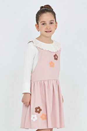 Kız Çocuk 2'li Elbise (Elbise+Badi Bluz) 12342