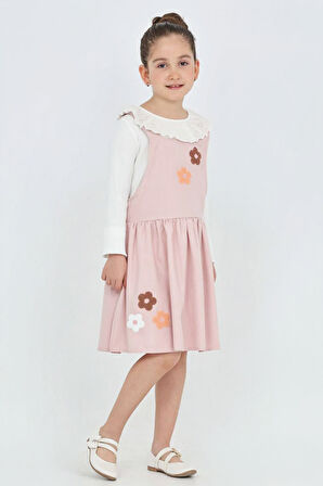 Kız Çocuk 2'li Elbise (Elbise+Badi Bluz) 12342
