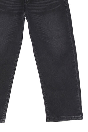 Erkek Çocuk Esnek Belli Likralı Geniş Kesim Jean Pantolon 13-17 Yaş 12367