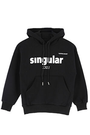 Erkek Çocuk 3 İplik Şardonlu-Kapüşonlu Sweatshirt 13-16 Yaş 12382
