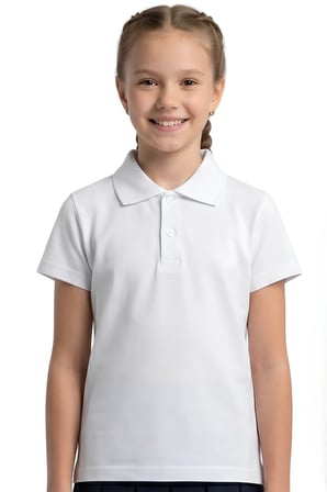 2'li T-Shirt Kız Çocuk %100 Pamuk Okul Tarz 5-13 Yaş 12278