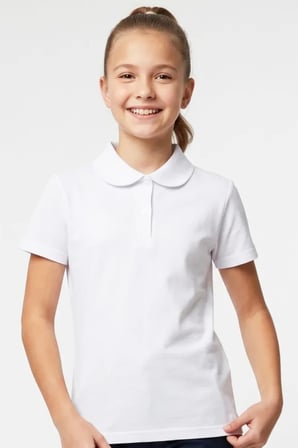 Kız Çocuk %100 Pamuk ve Okul Tarz  T-Shirt 5-16 Yaş 12724AT