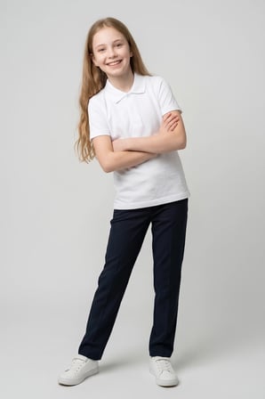 Kız Çocuk T-Shirt %100 Pamuk ve Okul Tarz 6-16 Yaş 12784MRT