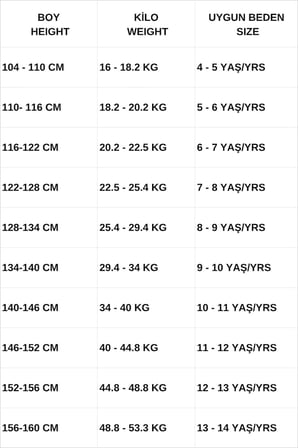 Kız Çocuk Double Face Kumaş Yüksek Belli Tayt  4-14 Yaş 12793HC